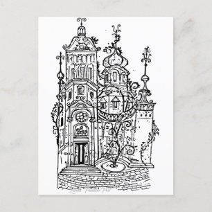 THE MANOR HOUSE     Paintable Post Cards© Postcard
