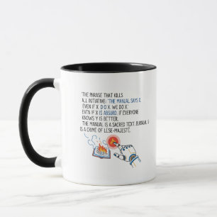 The Manual Says X Office Humour Mug