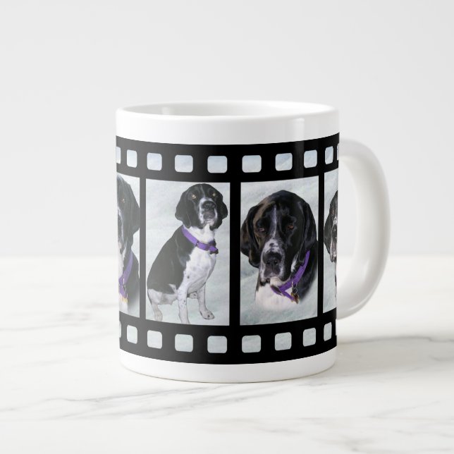The Many Faces of Chrysie Large Coffee Mug (Front Right)