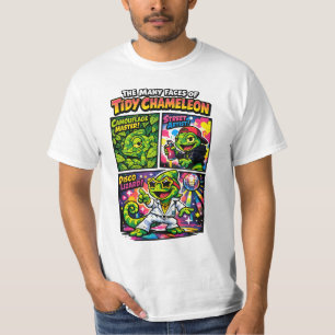 The Many Faces of Tidy Chameleon T-Shirt