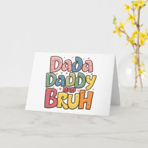 The Many Names of Dad – A Father's Day Celebration Card