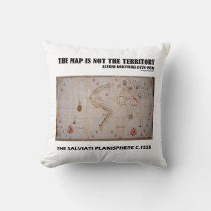 The Map Is Not The Territory Salviati Planisphere Cushion