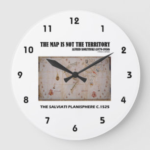 The Map Is Not The Territory Salviati Planisphere Large Clock