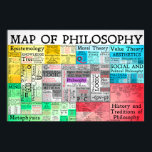 The Map of Philosophy Poster<br><div class="desc">A poster of the entire map of philosophy! A comprehensive map of all of the disciplines, areas and subdivisions of philosophy. Including logic, History of philosophy, philosophical traditions, value theory, epistemology, metaphysics, philosophy of religion, philosophy of science, philosophy of mind, philosophy of language, philosophy of action, ethics, esthetics, social philosophy,...</div>