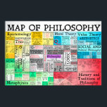 The Map of Philosophy Poster<br><div class="desc">A poster of the entire map of philosophy! A comprehensive map of all of the disciplines, areas and subdivisions of philosophy. Including logic, History of philosophy, philosophical traditions, value theory, epistemology, metaphysics, philosophy of religion, philosophy of science, philosophy of mind, philosophy of language, philosophy of action, ethics, esthetics, social philosophy,...</div>