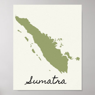 The Map of Sumatra Poster