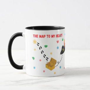 The Map to My Heart Valentine Romantic Gift Mug