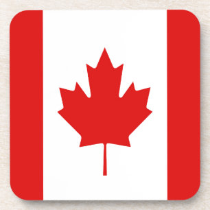 The Maple Leaf flag of Canada Coaster