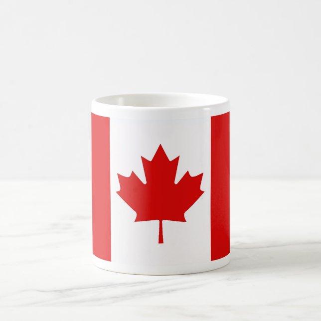 The Maple Leaf flag of Canada Coffee Mug (Center)
