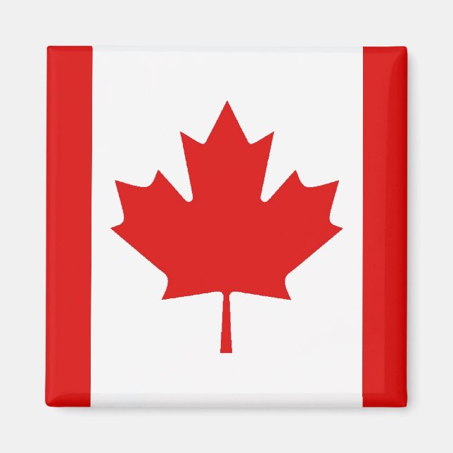 The Maple Leaf flag of Canada Magnet (Front)