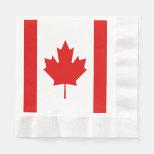 The Maple Leaf flag of Canada Napkin