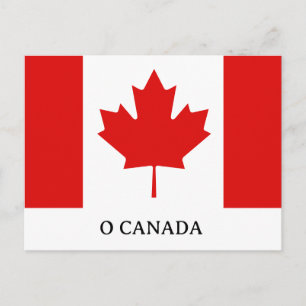 The Maple Leaf flag of Canada Postcard