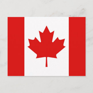 The Maple Leaf flag of Canada Postcard