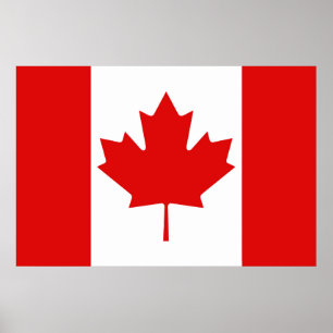 The Maple Leaf flag of Canada Poster