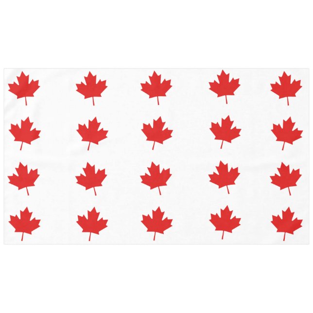 The Maple Leaf flag of Canada Tablecloth (Front (Horizontal))