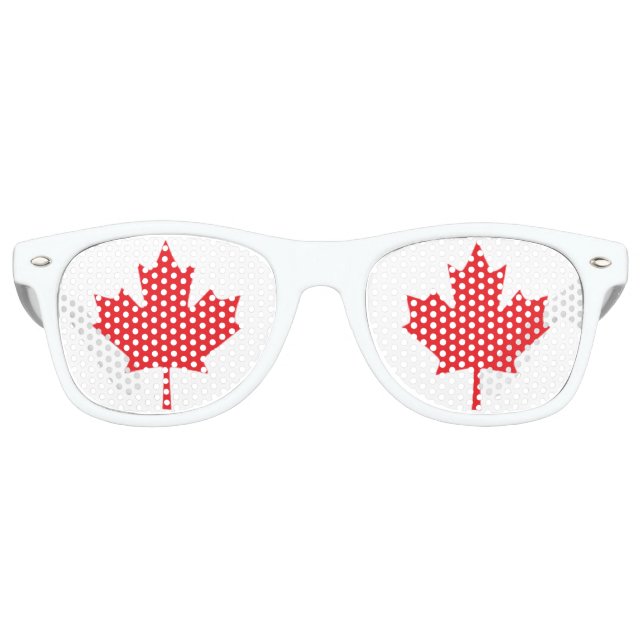 The Maple Leaf, National Symbol of Canada Retro Sunglasses (Front)