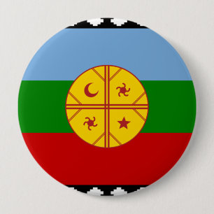 the Mapuches, Chile 10 Cm Round Badge