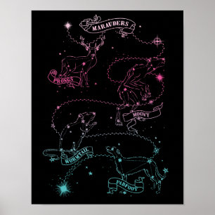 The Marauders Animal Constellations Poster