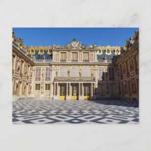 The marble courtyard of Versailles Palace, France Postcard