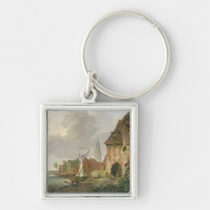 The March Gate in Buxtehude, 1830 Key Ring