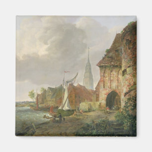 The March Gate in Buxtehude, 1830 Magnet