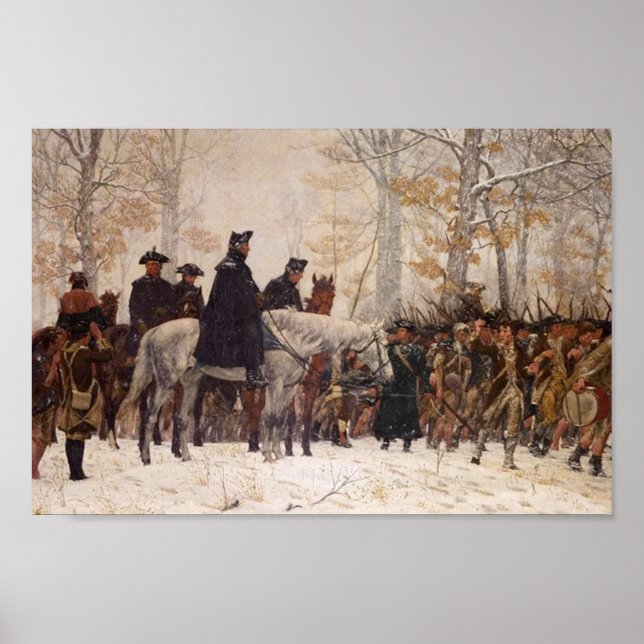 The March to Valley Forge 1777 By William Trego 18 Poster (Front)
