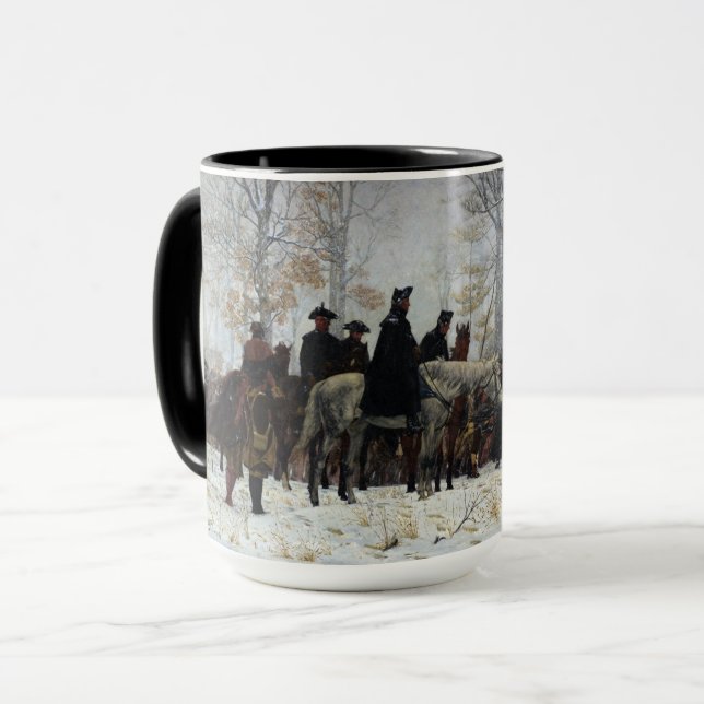 The March to Valley Forge by William B. T. Trego Mug (Front Left)