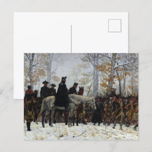 The March to Valley Forge by William B. T. Trego Postcard
