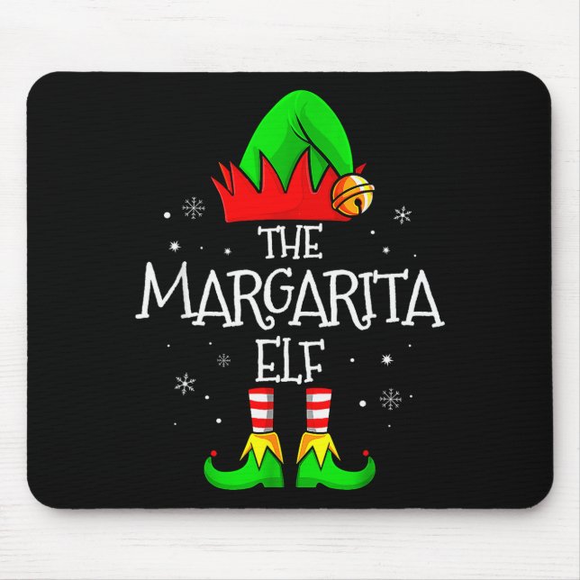 The Margarita Elf Matching Family Christmas Mens W Mouse Pad (Front)