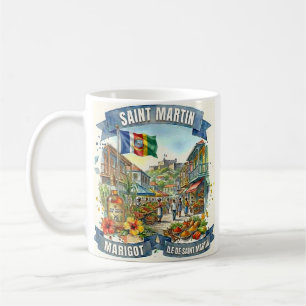 The Marigot Market is a marketplace in Saint Marti Coffee Mug