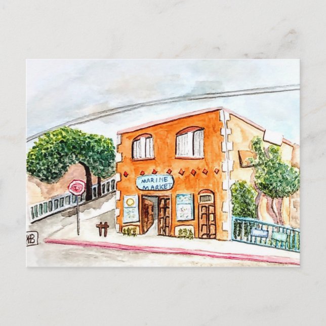 The Marine Market Postcard (Front)