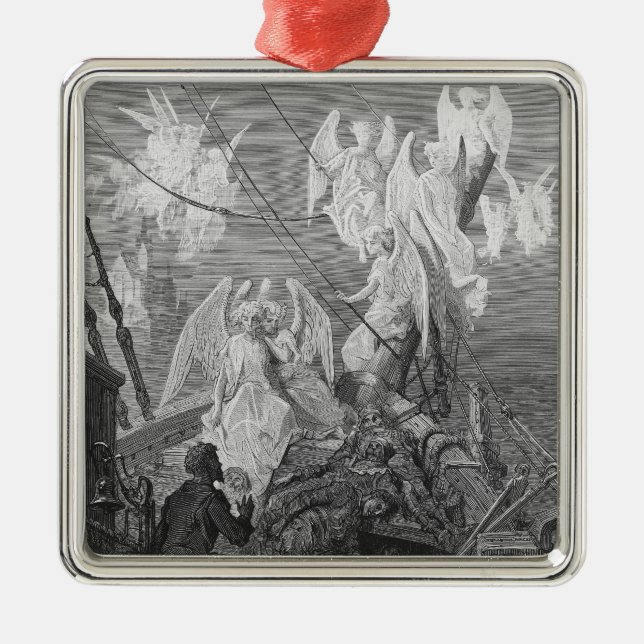 The mariner sees the band of angelic spirits metal tree decoration (Front)