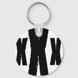 the mark of straight edge key ring