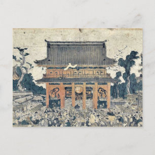 The market at Kinryuzan by Utagawa,Toyokuni Postcard