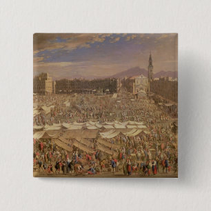 The Market at Naples 15 Cm Square Badge