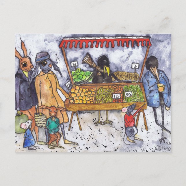 THE MARKET POSTCARD (Front)