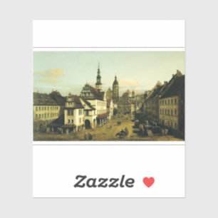 The Marketplace at Pirna by Bernardo Bellotto
