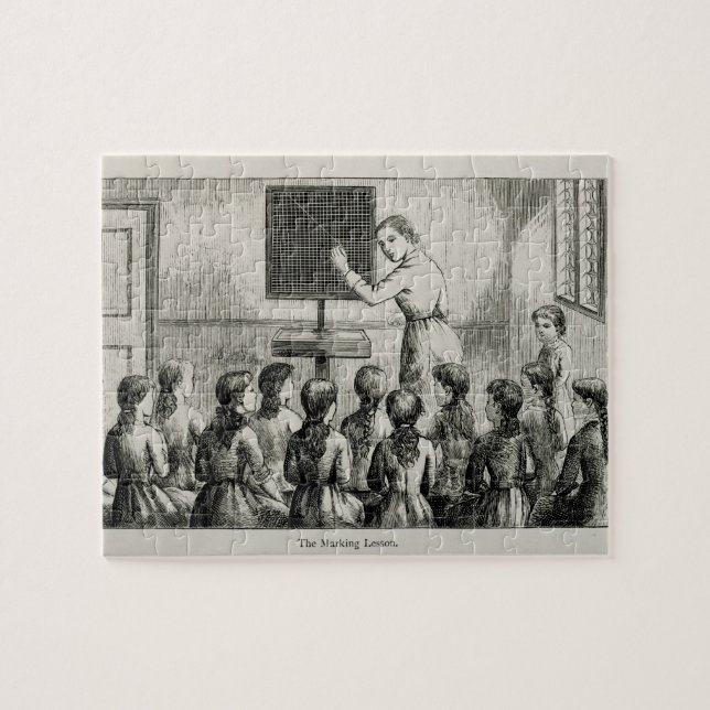 'The Marking Lesson', illustration from 'A Manual Jigsaw Puzzle (Horizontal)