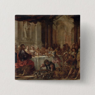 The Marriage at Cana, 1660 15 Cm Square Badge
