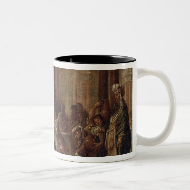 The Marriage at Cana, 1660 Two-Tone Coffee Mug (Right)