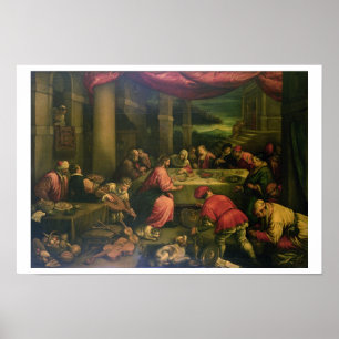 The Marriage at Cana (oil on canvas) Poster