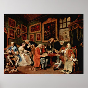 The Marriage Contract by William Hogarth Poster