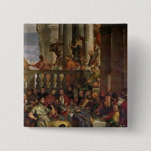 The Marriage Feast at Cana 15 Cm Square Badge