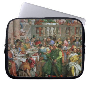 The Marriage Feast at Cana, detail of banqueting t Laptop Sleeve