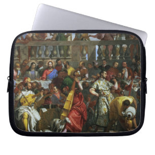 The Marriage Feast at Cana, detail of musicians an Laptop Sleeve