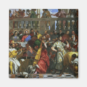 The Marriage Feast at Cana, detail of musicians an Magnet