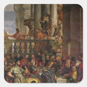 The Marriage Feast at Cana Square Sticker