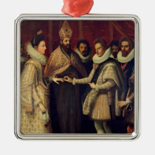 The Marriage of Catherine de Medici Metal Ornament