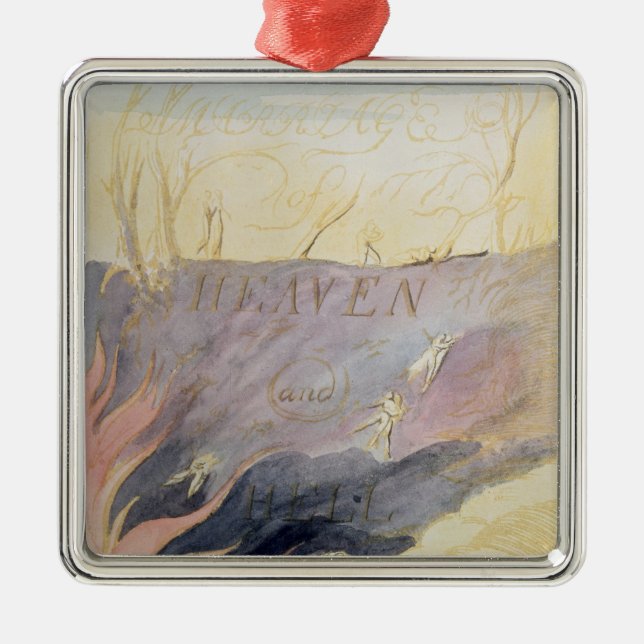 The Marriage of Heaven and Hell Metal Ornament (Front)