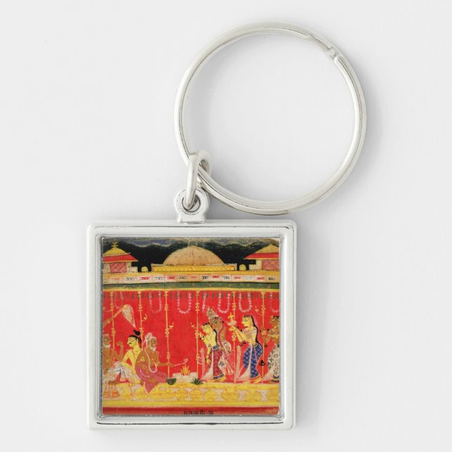 The Marriage of Krishna's Parents, from a disperse Key Ring (Front)